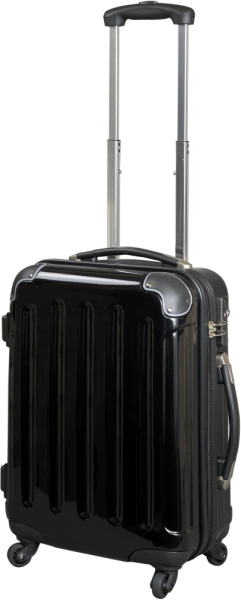 ALUMAXX Reisetrolley ABS/Polycarbonat: TSA-Schloss,44L,schwarz